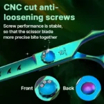 Fenice High-grade 7.0/7.5 inch JP440C Fluorescent Green Pet Grooming Scissors Shears Cutting&Curved&Thinner Set for Dog Groomer - Image 4
