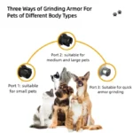 Pet Nail Grinder with LED Light - USB Rechargeable Clipper for Cats and Dogs, Professional Paws Grooming Trimmer Supplies - Image 4
