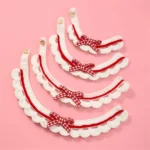 Cute Pet Cat Saliva Towel Hand-knitted Adjustable Kitten Cat Puppy Bow-knot Collar Pet Cat Decorative Collar Kitten Accessories - Image 4