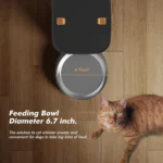 NITYERS 8L Automatic Dog Feeder, Smart Pet Food Dispenser with Key Control, Voice Recorder, Dual Power Supply, Timed Auto Cat Feeder with Stainless Steel Bowl - Image 7