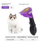 Pet Grooming Brush Deshedding Brush Removes Loose Hair Tangles Cat Comb Shedding Rake Pet Hair Remover Brush for Dogs Cats - Image 5