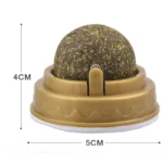 Natural Catnip Cat Wall Stick-on Ball Toy Treats Healthy Natural Removes Hair Balls to Promote Digestion Cat Grass Snack Pet - Image 5