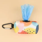 Abstract Designer Print Cute Design Pet Poop Bag Holder Dispenser Without Poop Bag And Leashes Can Attached With Any Dog Leashes - Image 3