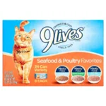 Seafood and Poultry Favorites Variety Pack Wet Cat Food, 24 5.5-Ounce Cans