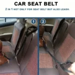 1pc Pet Car Belt, Dog Cat Car Leash, Retractable Backseat Pet Tether, Keep Your Dogr! Dog Outing Dog Stuff Dog Car Seat Car - Image 2