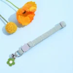 Adjustable Cat Collar with Bell, Safety Snap Hook, Polyester Material, Small Breed Recommended, Flower Charm Design - Image 4