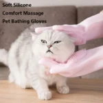 Pet Grooming Cleaning Gloves Dog Cat Bathing Shampoo Glove Scrubber Magic Dishwashing Cleanner Sponge Silicon Hair Removal Glove - Image 4