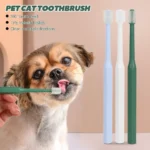 Pet Cat Toothbrush Super Soft Nylon Bristles Tooth Brush 360 Degree Oral Cleaning&Cat Face Blackhead Cleaning Cat Acne Brush - Image 3