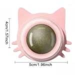 Natural Catnip Cats Rotatable Catnip Wall Stick-on Sucker Scratchers Treats Healthy Removes Balls Cat Mint Toys - Image 6