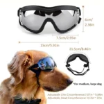 Dog UV protective goggles, suitable for medium to large dogs, dust, wind, and snow resistant for outdoor eyes - Image 2
