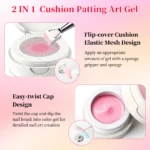 Nail Cushion Tap Gel, Blush Gradient Blending UV Nail Gel, Artistic Design Nail Gel, Essential DIY Salon Tools - Image 3