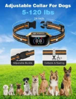 IPX7 Waterproof Dog Training Collar,Smart 2-in-1 Auto Anti-Bark and Shock Collar for All Size Dogs,3300FT Remote Electric Collar - Image 6