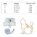Angel Wing Cat Harness and Leash Set, Adjustable Kitten Vest Harness for Walking, Escape-Proof Soft Mesh Breathable also Puppy - Image 5