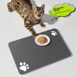 Diatomaceous Mud Absorbent Pet Placemat For Food And Water Bowl With Waterproof Quick-Dry Rubber Backing Non-Slip Home Pet Mat - Image 4