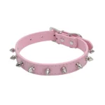1pc Cool Cat Dog Collar Leather Spiked Studded Collars For Small Medium Colorful Pets Necklace Dogs Cats Neck Strap Pet Products - Image 6