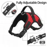 No Pull Dog Harness Adjustable Reflective Pet Vest with Handle Breathable Escape-Proof Dog Harness for Small Medium Large Dogs - Image 4