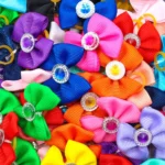 20pcs Dog Grooming Hair Bows Dog Bows Mix Colours Small Dog Accessories Solid Dog Hair Rubber Bands Pet Headwear Pet Supplier - Image 3