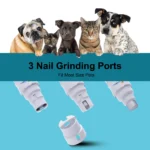 Dog Nail Grinder USB Rechargeable Electric Pet Paws Clipper & Trimmer Painless Paws Grooming Quiet 2-Speed Dog Nail File - Image 2