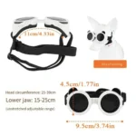 Dog Eye Wear Anti UV Pet Goggles Adjustable Windproof Rope Cat Dog Glasses Round Cool Dog Sun Eyewears Outdoor - Image 6