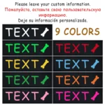 2 PCS Personalized Dog Name Labels Colorful Pattern Pet Harness Custom Tag Removed Stickers ID Dog Chest Strap Vest Collar Tag - Image 2