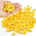 100/200Pc/set Mini Resin Ducks Tiny Duck Miniature Figures Bulk Little Duck Charms for Party, DIY Micro Landscape Decorations