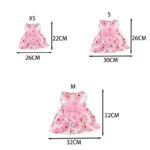 Puppy Skirt Spring Summer Dog Princess Dress Pet Skirt Cute Dog Dress Bow Lace for Small Medium Puppy Poodle Chihuahua Dog Cloth - Image 2
