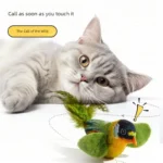Simulation Bird Interactive Cat Toys Electric Sounding Birds Cat Chew Bite Plush Toys Cat Supplies - Image 4