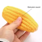 Corn Shape Puppy Dog Toy Latex Squeak Interactive Chew Bite-Resistant Training Playing Dog Supplies - Image 5
