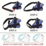 Dog Leash Vest Style Chest Harness Pet Supplies Stretchable Dog Chain Reflective Small Medium Adjustable Dogs Comfortable Secure - Image 4