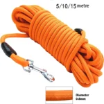 5M/10M/15M Long Rope Training Dog Leash- Heavy Duty Nylon Recall Agility Training Dogs Lead Leash For Medium Large Dog Leash