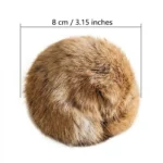 1/2/3/6pcs Rabbit Fur Ball Interactive Cat Toy Pet Product Containing Catnip Toy Ball Chasing Plush Toy Ball Cat Accessories 8cm - Image 4
