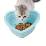300ML Pet Folding Bowl Dog Dish Collapsible Pet Bowl Water for Dog Drinking Bowl Cat Water Bowl Drinking Fountains for Dogs - Image 4