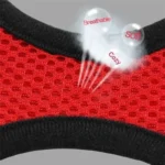 Breathable Mesh Pet Harness & Leash Set Adjustable Polyester Vest Harness with Collar Suitable for Cats Puppies Small Medium Dog - Image 4