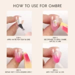 Nail Cushion Tap Gel, Blush Gradient Blending UV Nail Gel, Artistic Design Nail Gel, Essential DIY Salon Tools - Image 6