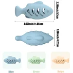 Fish-Shaped Cat Chew Toy - Dental Treat Dispenser Puzzle, Safe Silicone, No Battery, Interactive Pet Snack Game - Image 2