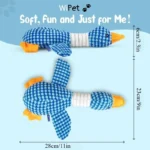 New blue goose dog toy cat toy pet toy double color goose tough bite chew plush sound toy plush toy pet supplies - Image 6