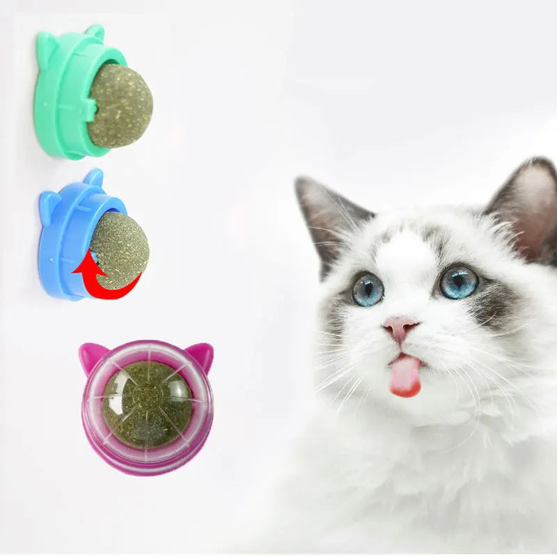 kf-S3856845bb0da475e91528d64377cb8c6c Cats Catnip Cat Toy Natural Ball Removal Cat Grass Treats to Improve Digestion Wall Sticker Scratch Itchy Treat Healthy Supplie - Image 1