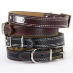 Custom Bling Leather Dog Collar with Name, Solid Personalized Engraved Puppy ID Collars, Small Medium and Large Dogs, XS-L - Image 5