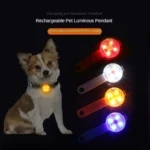 Dogs Collars Anti Loss Pendant Waterproof Safety LED Flashing Light USB Rechargeable LED Light Pendant For Dogs Cats Pets