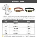 Leather Dog Collar with Rust-Proof Buckle Soft Genuine Cowhide Heavy Duty Metal Dog Collar Adjustable for Small Medium Dogs Pets - Image 6