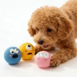 Squeaky Dog Rubber Chew Ball, Bite Resistant Teeth Cleaning Toy, Interactive Sound Puppy Toy for Small Medium Large Dogs - Image 2