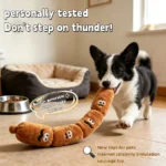 Pet Dog Simulated Sausage Plush Squeaky Toy BB Press Sound Bite-Proof Wear-Resistant Chew Toy dog Self-Play Stress Relief Toy - Image 4