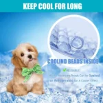 Practical Cute Dog Cooling Bandana Adjustable Fast Cooling Cat Cooling Ice Scarf Reusable Cat Collar Pet - Image 6