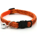 2024 Cat Collar Adjustable with Bell Breakaway Adjustable Kitten Cat Sequin Collar Neck Strap Cat Pet Supplies Puppy Accessories - Image 2