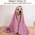 Super Absorbent Dog Bath Towel - Quick-Drying Soft Pet Towel for Small Large Dogs Puppy Grooming - Image 3