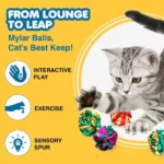 Cat Toy Sound Paper Ball Colorful Cat Scratching Teasing - Image 5
