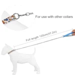 Leather Dog Leash Metal Alloy Pet Dog Leash Leash with 360° Rotatable Hook and Loop Can Be Twisted To Prevent Loss of Dog Leash - Image 6