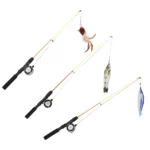 Funny Cat Stick Realistic Flexible Interactive Pulley Telescopic Fishing Rod Cat for Cats Interactive Funny Cat Toys - Image 5