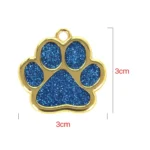 Personalized Collar Pet ID Tag Custom Free Engraved Cat Dog Puppy Name Necklace Gold Paw Glitter Pendant Pet Accessories 3CM - Image 6
