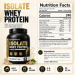 NurtureNova Isolate Whey Protein Powder 1kg, High Nutrition Fitness Drink Mix, 40 Servings, Workout & Daily Support Formula - Image 2